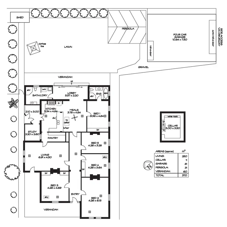 Floorplan of Homely house listing, 5 Winchester Street, St Peters SA 5069