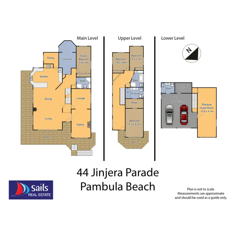 Floorplan of Homely house listing, 44 Jinjera Parade, Pambula Beach NSW 2549