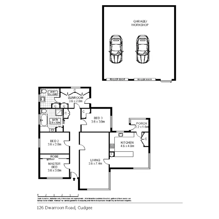 Floorplan of Homely house listing, 126 Dwarroon Road, Cudgee VIC 3265