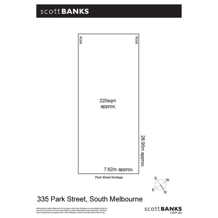 Floorplan of Homely land listing, 335 Park Street, South Melbourne VIC 3205
