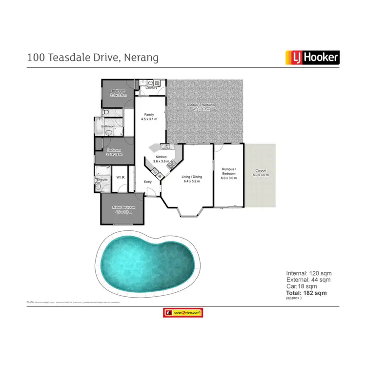 Floorplan of Homely house listing, 100 Teasdale Drive, Nerang QLD 4211