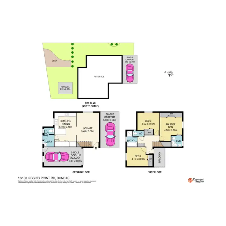 Floorplan of Homely townhouse listing, 13/100 Kissing Point Road, Dundas NSW 2117