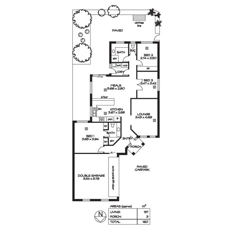Floorplan of Homely house listing, 1/54 Moules Road, Magill SA 5072