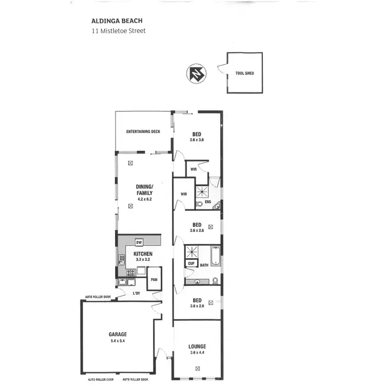 Floorplan of Homely house listing, 11 Mistletoe Street, Aldinga Beach SA 5173