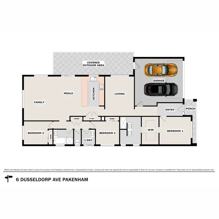 Floorplan of Homely house listing, 6 Dusseldorp Avenue, Pakenham VIC 3810