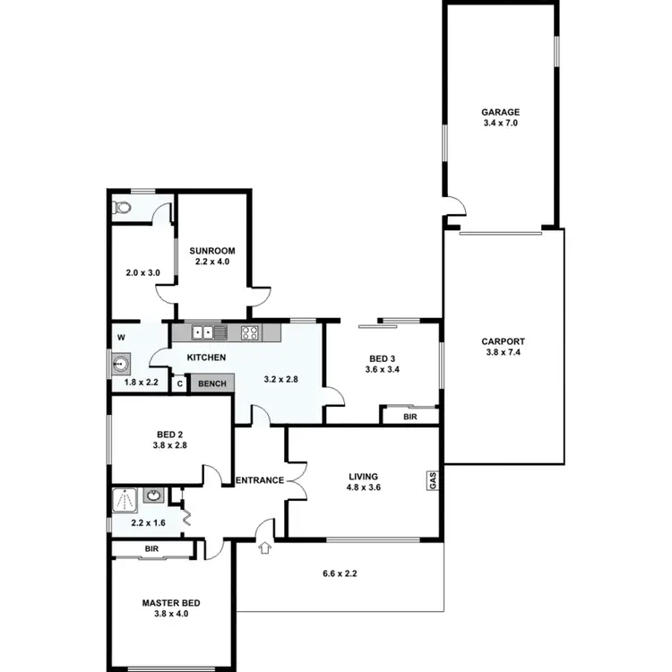 Floorplan of Homely house listing, 18 Dendy Street, Sunshine North VIC 3020