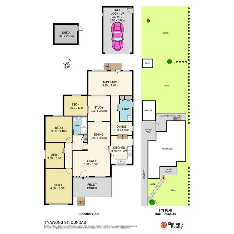Floorplan of Homely house listing, 1 Yawung Street, Dundas NSW 2117
