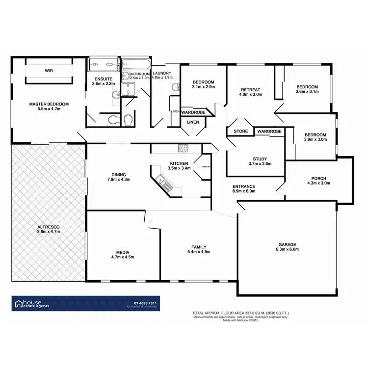 Floorplan of Homely house listing, 5 Northerly Drive, Hodgson Vale QLD 4352