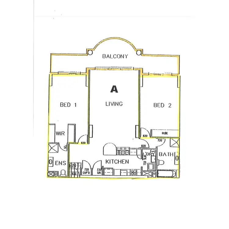 Floorplan of Homely apartment listing, 32/1 Hughes Avenue, Main Beach QLD 4217