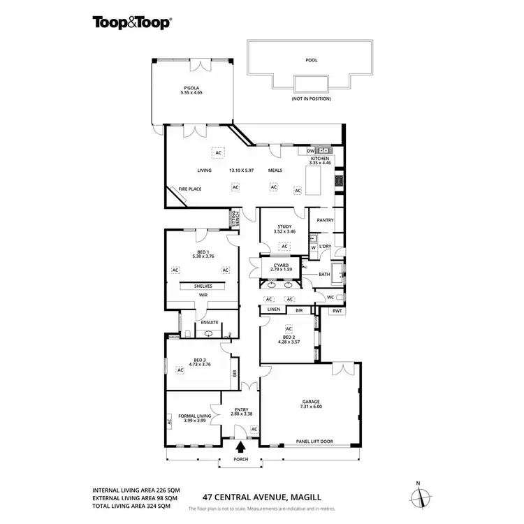 Floorplan of Homely house listing, 47 Central Avenue, Magill SA 5072