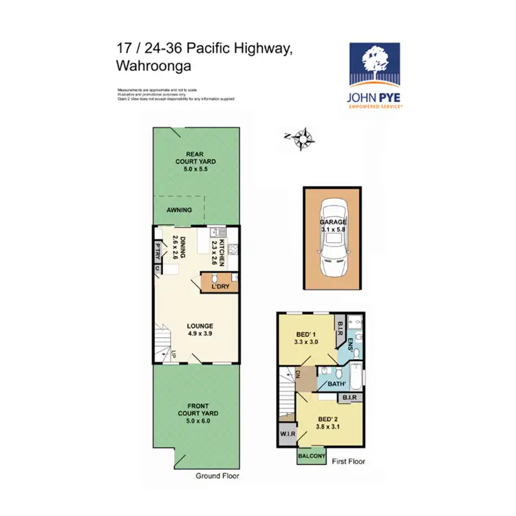 Floorplan of Homely townhouse listing, 17/24-36 Pacific Highway, Wahroonga NSW 2076