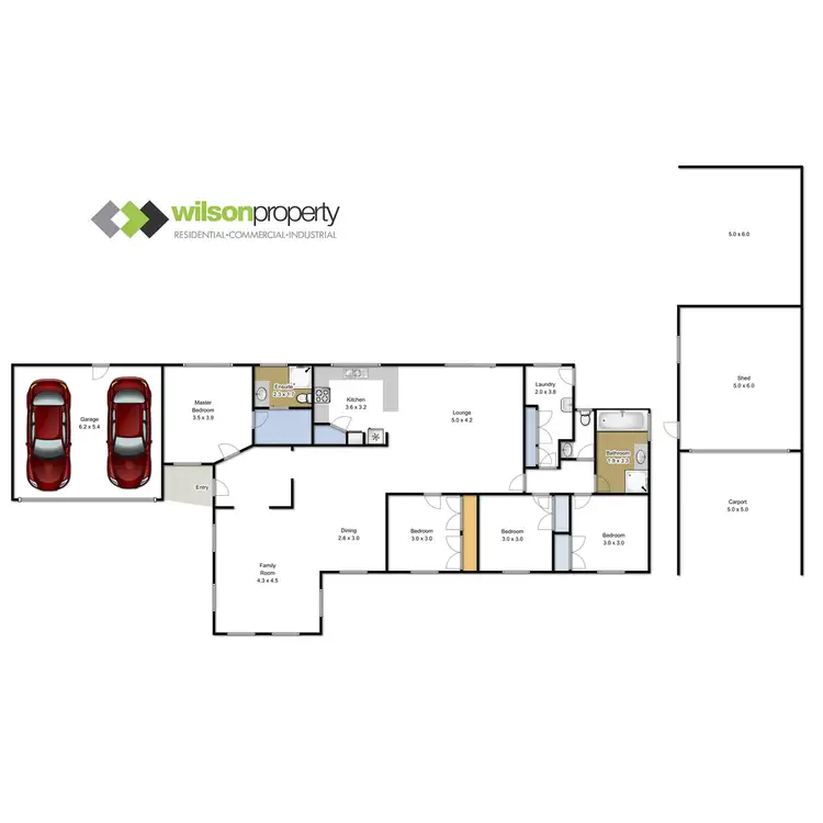 Floorplan of Homely house listing, 4 Hume Court, Traralgon VIC 3844