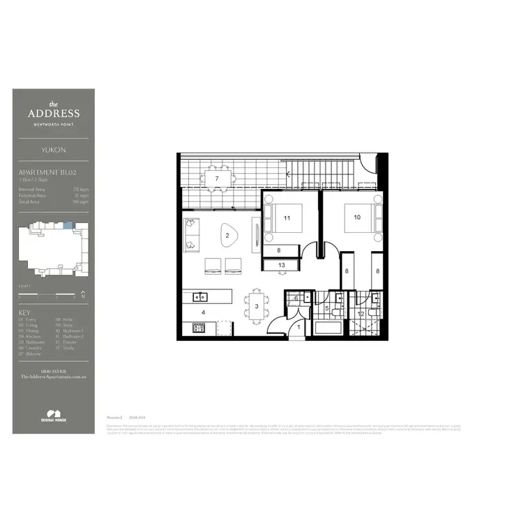 Floorplan of Homely apartment listing, B102/14 Half Street, Wentworth Point NSW 2127