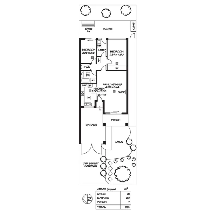 Floorplan of Homely unit listing, 6/31 Toronto Street, Ovingham SA 5082