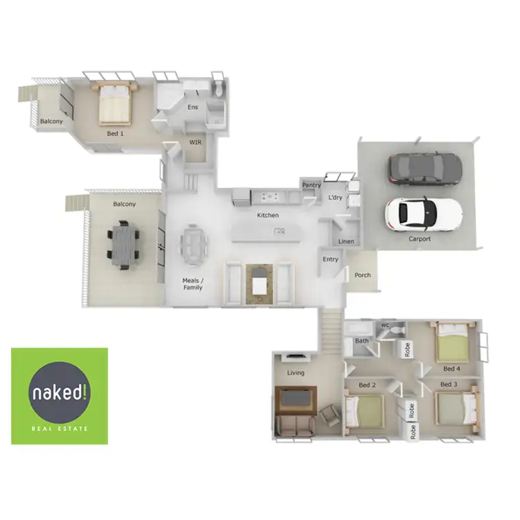 Floorplan of Homely house listing, 3 Labyrinth Close, Kelmscott WA 6111