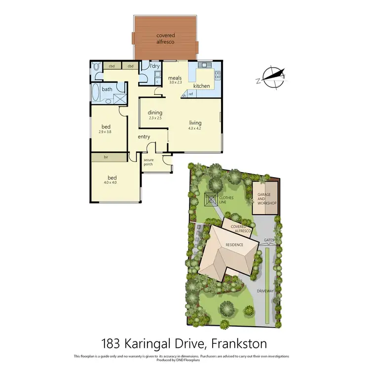 Floorplan of Homely house listing, 183 Karingal Drive, Frankston VIC 3199