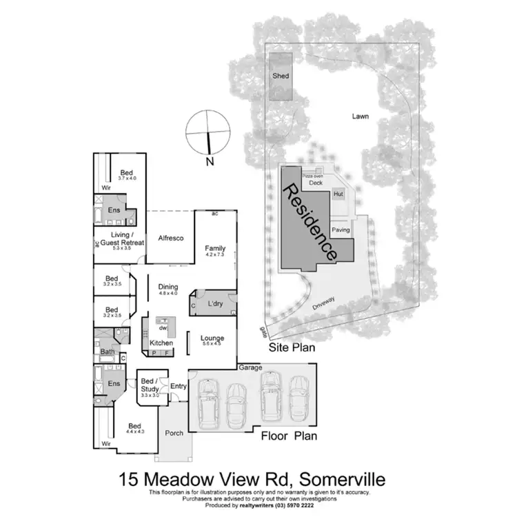 Floorplan of Homely house listing, 15 Meadow View Road, Somerville VIC 3912