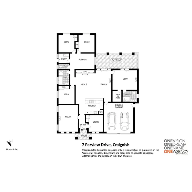 Floorplan of Homely house listing, 5-7 Parview Drive, Craignish QLD 4655