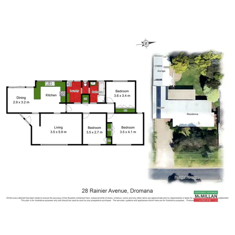 Floorplan of Homely house listing, 28 Rainier Avenue, Dromana VIC 3936