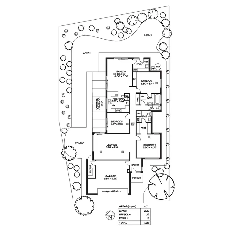 Floorplan of Homely house listing, 1 Holly Grange Court, Beaumont SA 5066