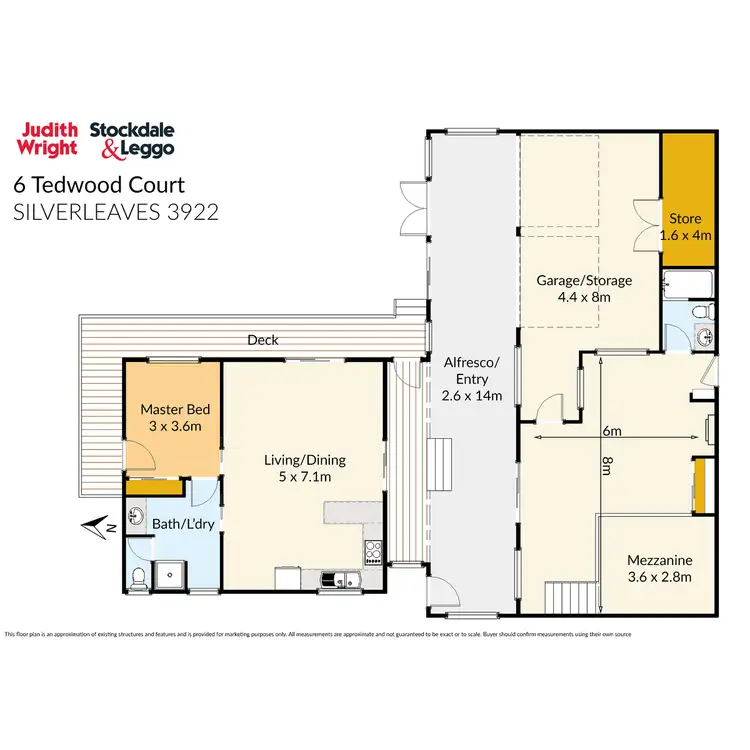 Floorplan of Homely house listing, 6 Tedwood Court, Silverleaves VIC 3922