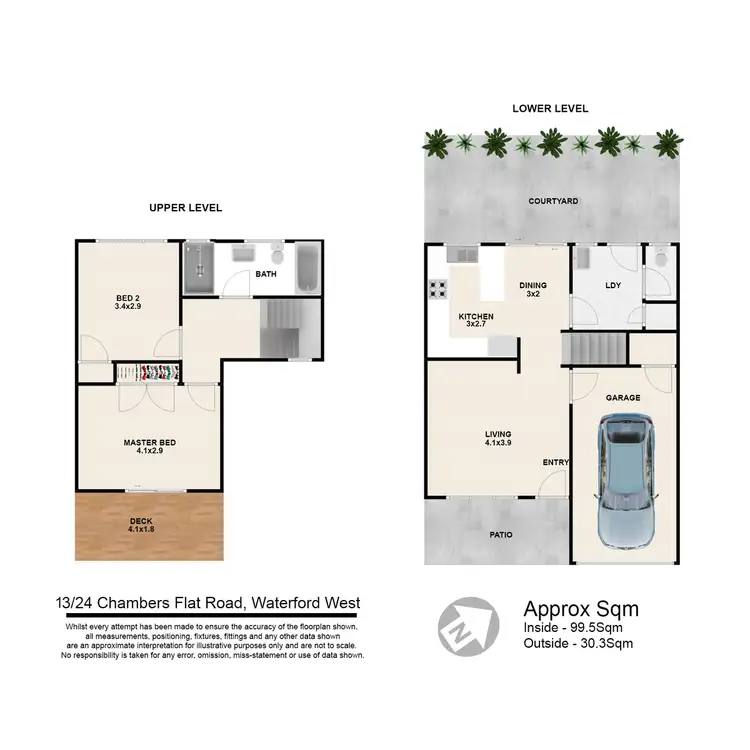 Floorplan of Homely unit listing, 13/24-26 Chambers Flat Road, Waterford West QLD 4133