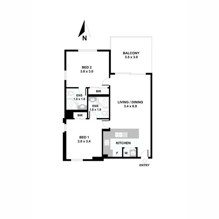 Floorplan of Homely unit listing, 2/19 Mayfield Road, Moorooka QLD 4105
