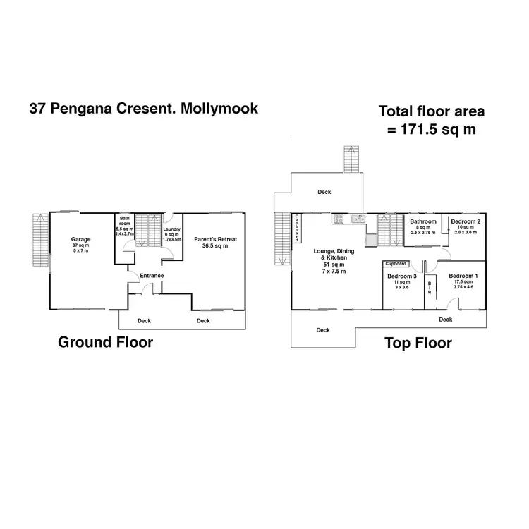 Floorplan of Homely house listing, 37 Pengana Crescent, Mollymook NSW 2539