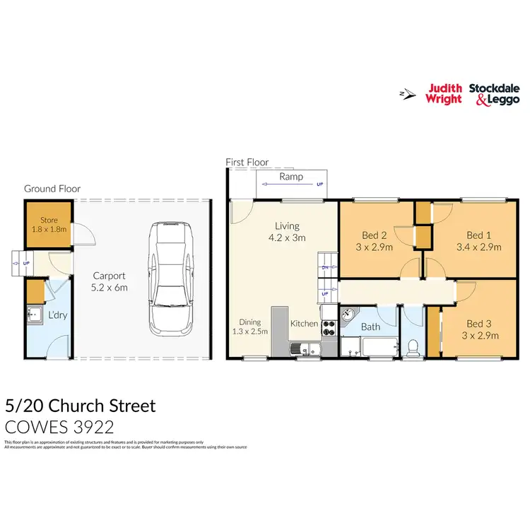 Floorplan of Homely townhouse listing, 5/20 Church Street, Cowes VIC 3922