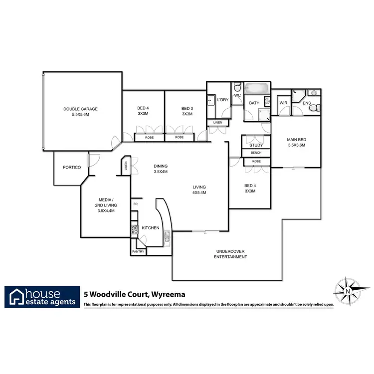Floorplan of Homely house listing, 5 Woodville Court, Wyreema QLD 4352