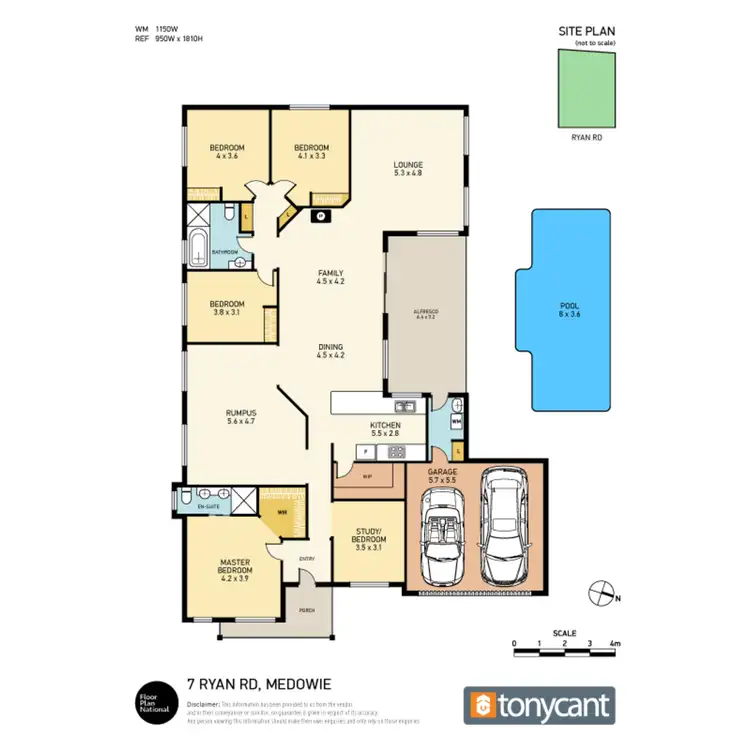 Floorplan of Homely house listing, 7 Ryan Road, Medowie NSW 2318