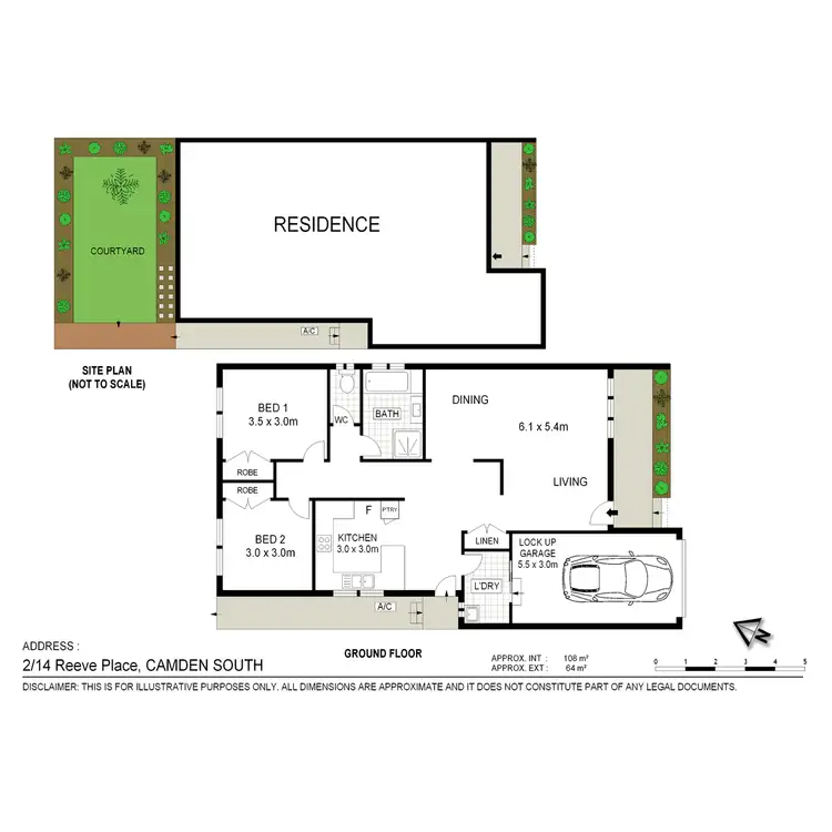 Floorplan of Homely villa listing, 2/14 Reeve Place, Camden South NSW 2570