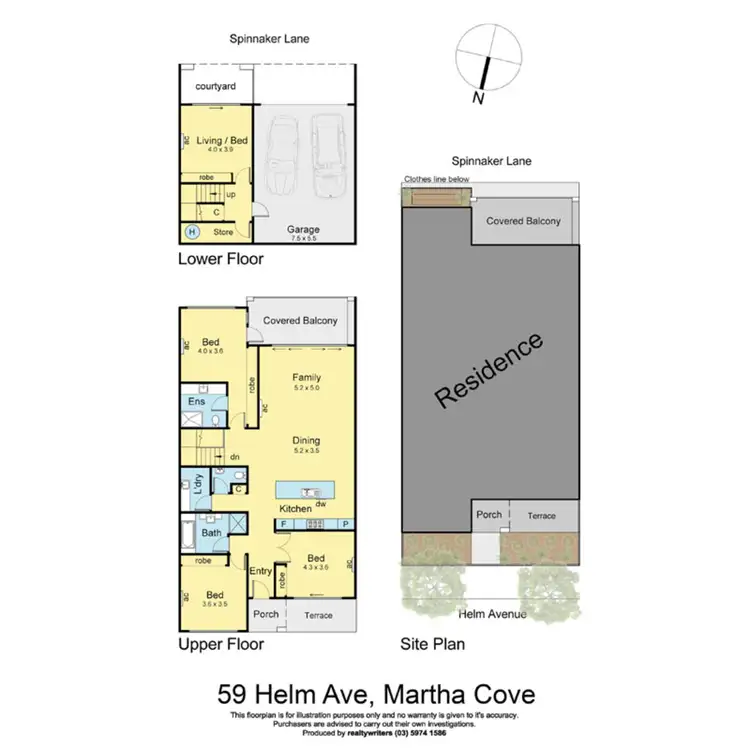 Floorplan of Homely house listing, 59 Helm Avenue, Safety Beach VIC 3936
