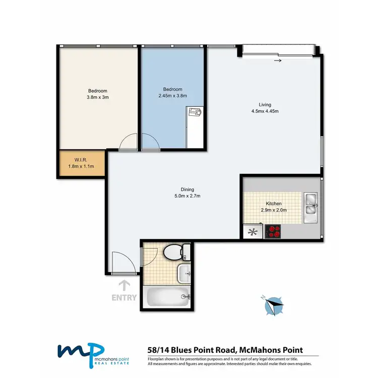 Floorplan of Homely apartment listing, 58/14 Blues Point Road, Mcmahons Point NSW 2060