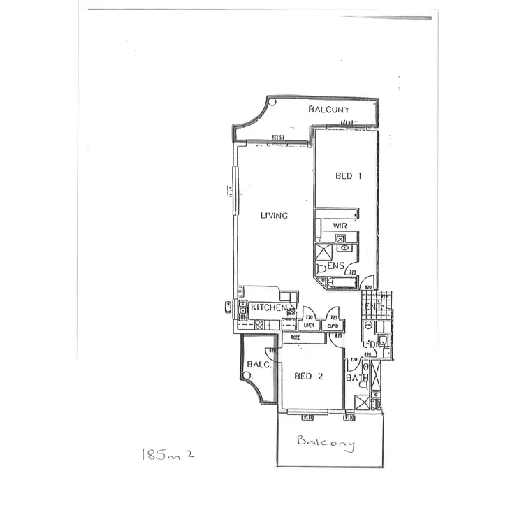 Floorplan of Homely apartment listing, 22/1 Hughes Avenue, Main Beach QLD 4217