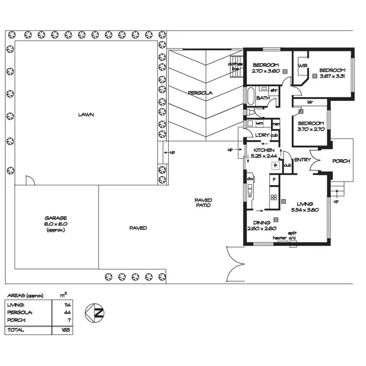 Floorplan of Homely house listing, 8 Randell Street, Ridgehaven SA 5097