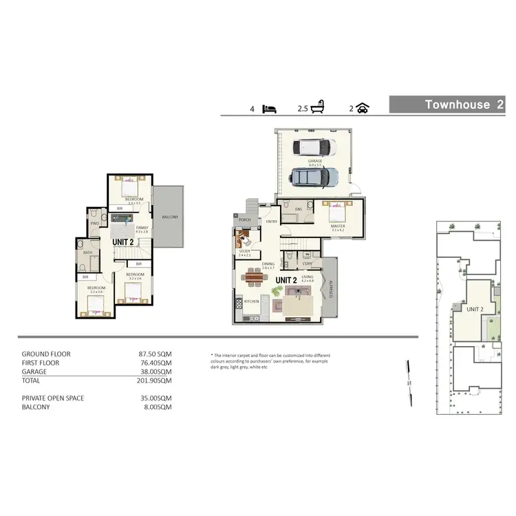 Floorplan of Homely townhouse listing, Unit 2/17 Scarlet Ash Drive, Templestowe Lower VIC 3107