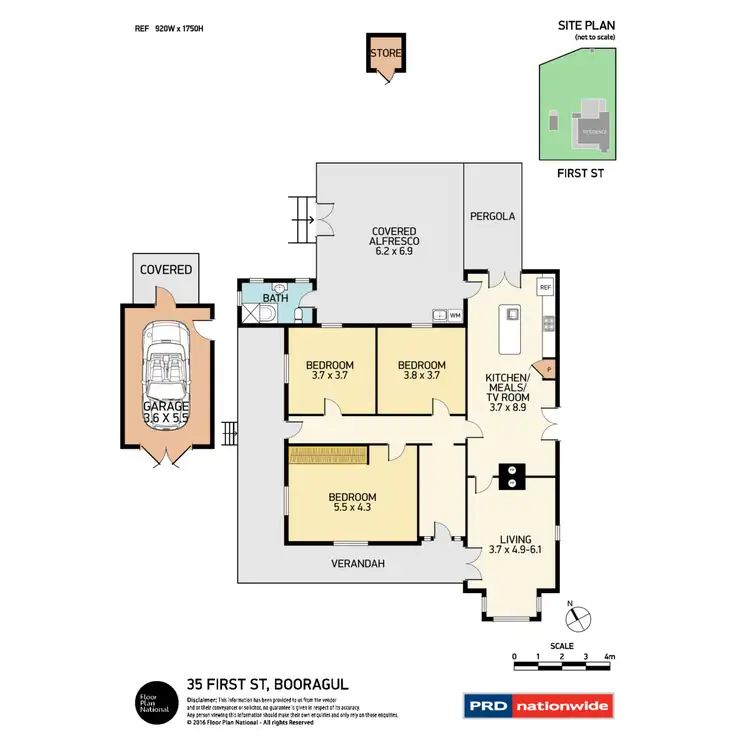 Floorplan of Homely house listing, 35 First Street, Booragul NSW 2284