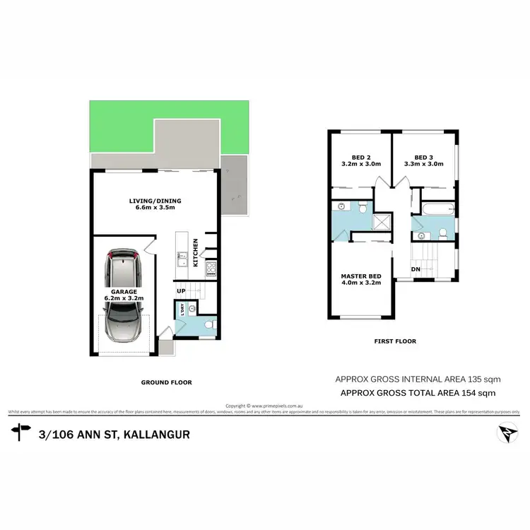 Floorplan of Homely townhouse listing, 3/106 Ann Street, Kallangur QLD 4503