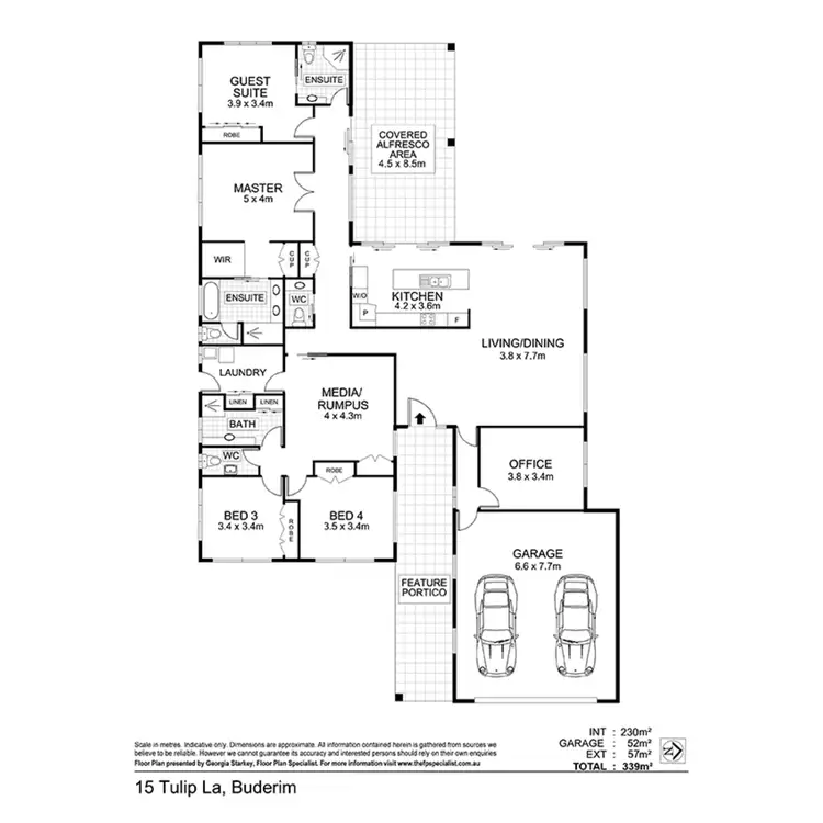 Floorplan of Homely house listing, 15 Tulip Lane, Buderim QLD 4556