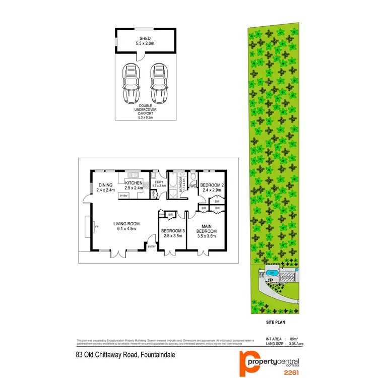 Floorplan of Homely rural property listing, 83 Old Chittaway Road, Fountaindale NSW 2258