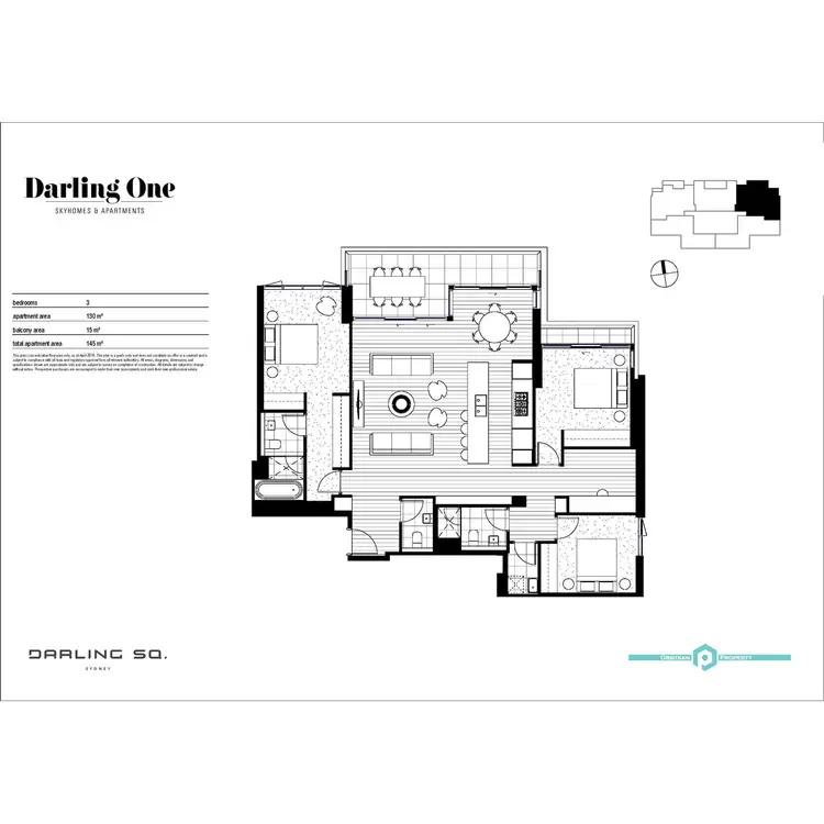 Floorplan of Homely apartment listing, The Penthouse/900 Darling Drive, Sydney NSW 2000