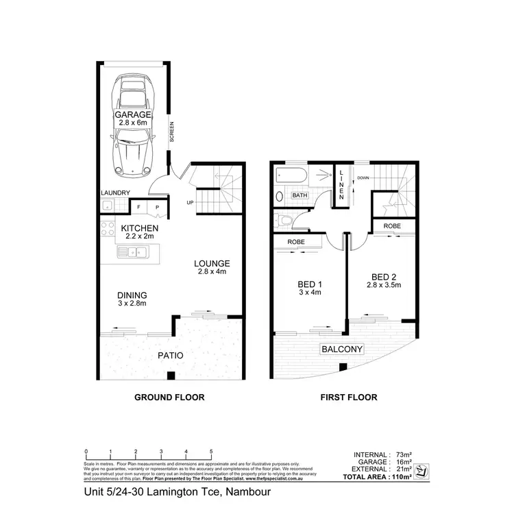 Floorplan of Homely townhouse listing, 5/24-30 Lamington Terrace, Nambour QLD 4560