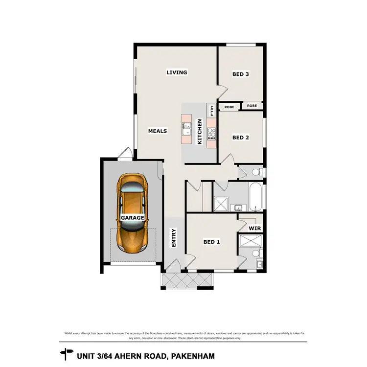 Floorplan of Homely house listing, 3/64 Ahern Road, Pakenham VIC 3810