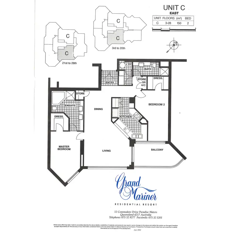 Floorplan of Homely apartment listing, 48 Grand Mariner, 12 Commodore Drive, Paradise Waters QLD 4217