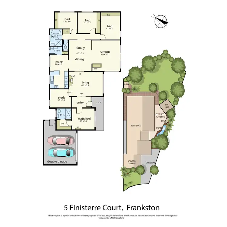 Floorplan of Homely house listing, 5 Finisterre Court, Frankston VIC 3199
