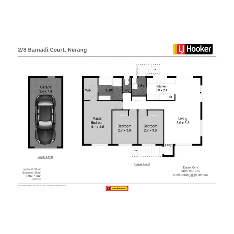 Floorplan of Homely semi-detached listing, 2/8 Bamadi Court, Nerang QLD 4211