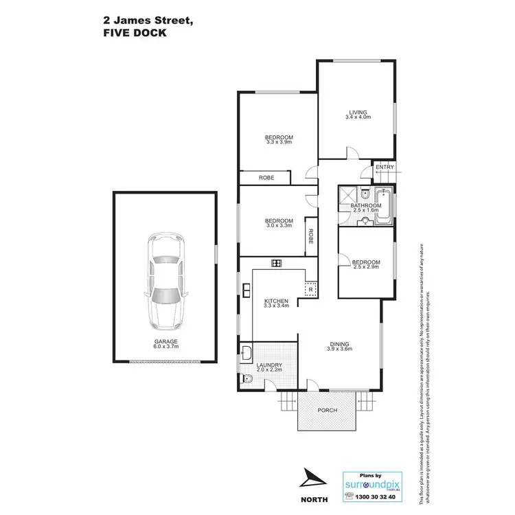 Floorplan of Homely house listing, 2 James Street, Five Dock NSW 2046
