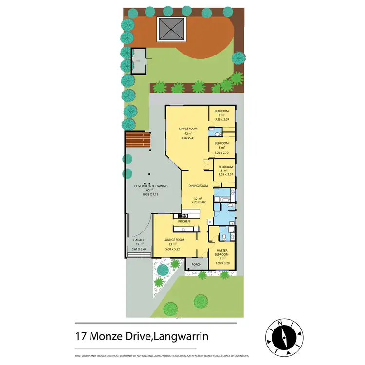 Floorplan of Homely house listing, 17 Monze Drive, Langwarrin VIC 3910