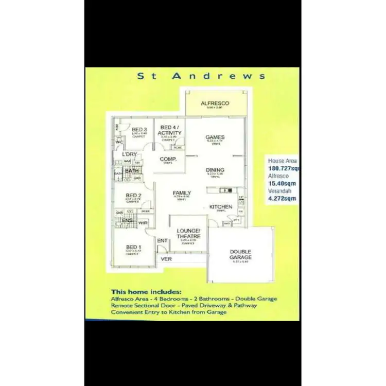 Floorplan of Homely house listing, 16 Tarbert Parade, Ridgewood WA 6030